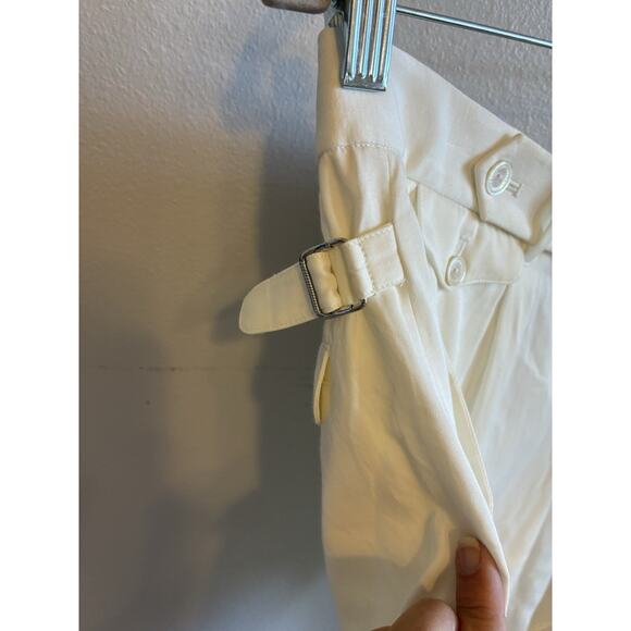 VTG 90s Ralph Lauren Golf Women Cream Shorts Trouser Pockets Bermuda Luxury Sz 4 - Picture 9 of 16
